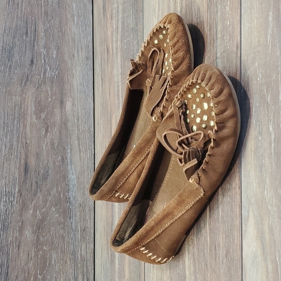 Steve Madden Women Suede Boho Loafer Flats shoes sz 8.5M - Picture 3 of 12